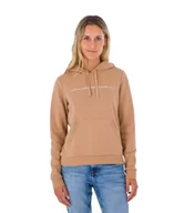 Bluzy damskie - Hurley Damska bluza z kapturem z podszewką, beżowa, S, beżowy, S - miniaturka - grafika 1