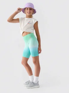 4F Legginsy w kolorze turkusowo-miętowym - Legginsy - miniaturka - grafika 1