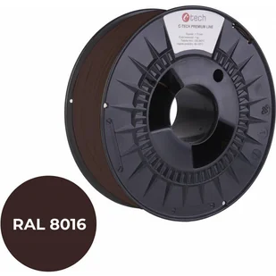 Filament do drukarki 3D C-TECH PREMIUM LINE, PETG, RAL8016, 1,75mm, 1kg, Mahogany brown - Filamenty i akcesoria do drukarek 3D - miniaturka - grafika 1