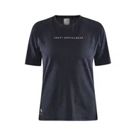 Koszulki i topy damskie - Damska Koszulka z krótkim rękawem CRAFT ADV GRAVEL SS TEE W 1913184-999200 – Czarny - miniaturka - grafika 1