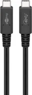 Kable - Kabel USB-C USB4 40Gbit/s 100W 20A 5V Goobay 1m - miniaturka - grafika 1