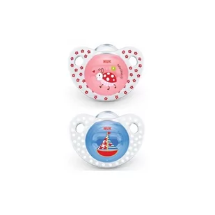 NUK 175162 Smoczek BABY GLUCK 0-6m 2szt/box - Smoczki do butelek - miniaturka - grafika 1