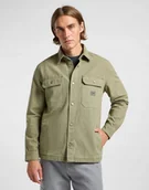 Koszule męskie - LEE WORKWEAR OVERSHIRT MERCANTILE GREEN 112364123 S - miniaturka - grafika 1