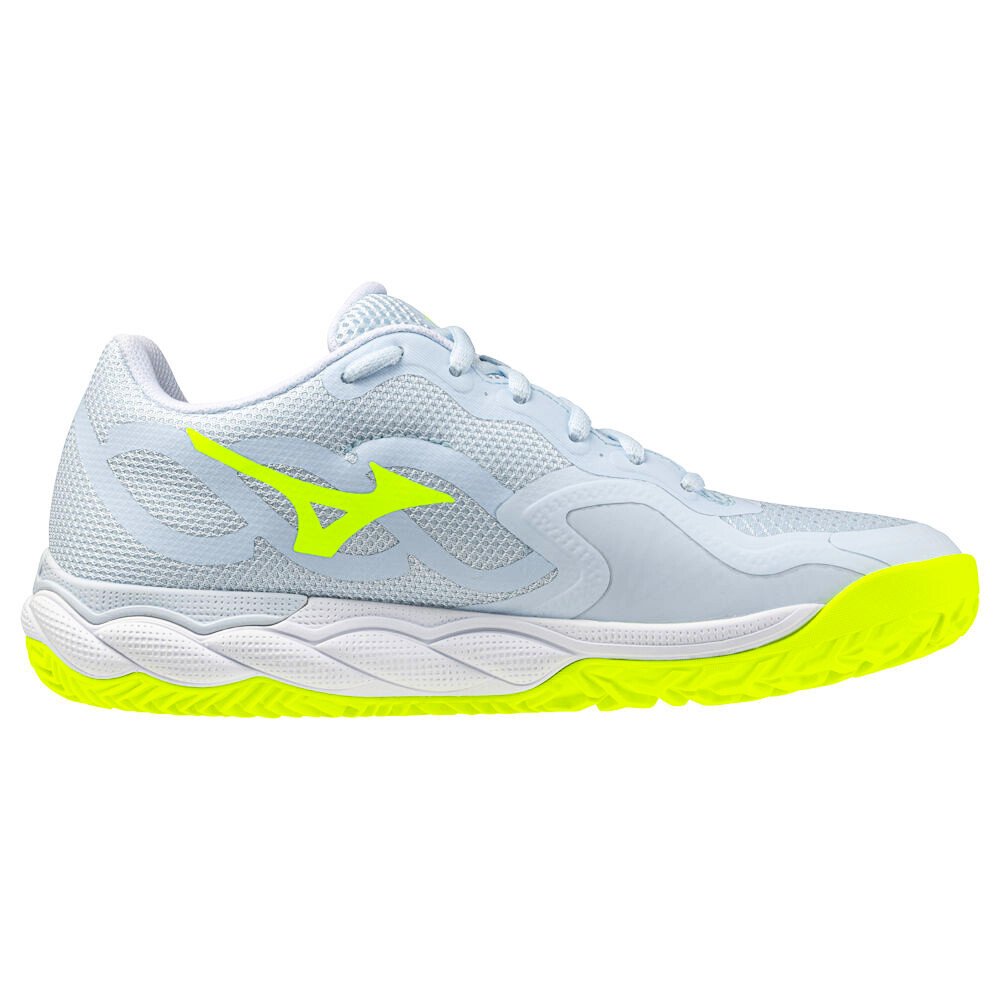 Damskie buty tenisowe Mizuno Wave Enforce Court Clay W Ice Water/Lightning Yellow EUR 37