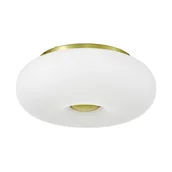 Lampy sufitowe - NOWOCZESNA LAMPA SUFITOWA PLAFON BIAŁO-ZŁOTY BIANTE D28 - miniaturka - grafika 1