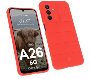 Bizon Tur do Galaxy A26 5G Czerwony - Etui i futerały do telefonów - miniaturka - grafika 1