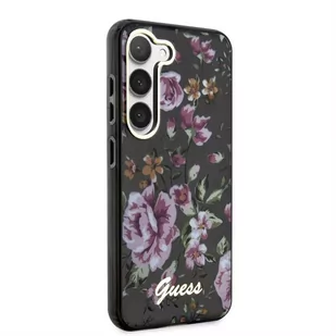 Etui Guess GUHCS23MHCFWSK do Samsung Galaxy S23+ Plus S916 czarny/black hardcase Flower Collection - Etui i futerały do telefonów - miniaturka - grafika 4
