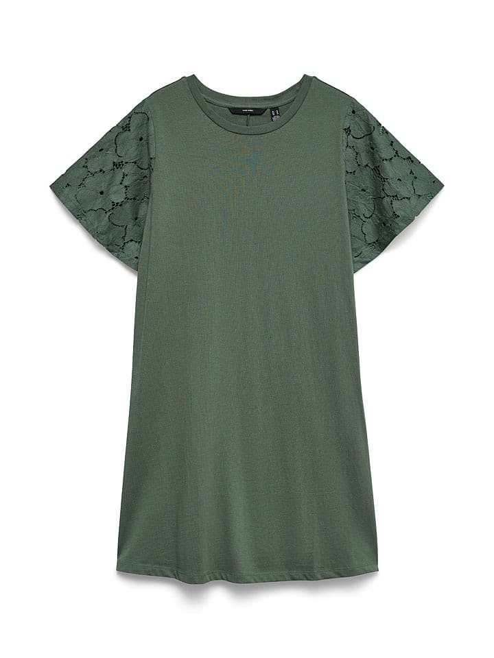 Vero Moda Sukienka w kolorze ciemnozielonym