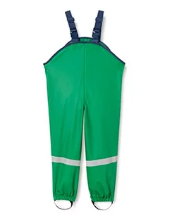 Spodnie i spodenki dla chłopców - Playshoes De Pluie Dziecięce Spodnie Przeciwdeszczowe, Zielony, 80 cm - grafika 1