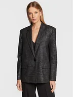 Marynarki i żakiety damskie - Patrizia Pepe Marynarka 2S1433/A166-I2Y2 Czarny Oversize - miniaturka - grafika 1