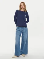 Piżamy damskie - United Colors Of Benetton Koszulka piżamowa 3Y5E3M063 Granatowy Regular Fit - miniaturka - grafika 1