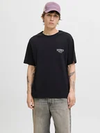 Koszulki męskie - Jack & Jones Koszulka w kolorze czarnym - miniaturka - grafika 1