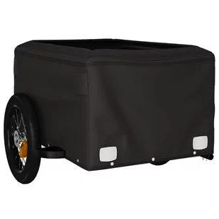 Przyczepka rowerowa, czarno-zielona, 30 kg, żelazo Lumarko! - Przyczepki rowerowe - miniaturka - grafika 6