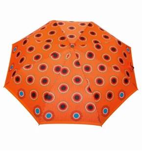 Parasolka automatycznie otwierana i zamykana Carbon Steel Wzór: orange-holes - Parasole - miniaturka - grafika 1