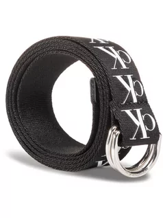 Paski - Calvin Klein Jeans Pasek Męski Ckj Tape D-Ring Woven 30 Mm K50K505863 Czarny - grafika 1