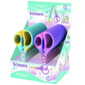 Nożyczki dla dzieci - Nożyczki szkolne miękkie pastel 15,5cm (24szt) - Keyroad - miniaturka - grafika 1