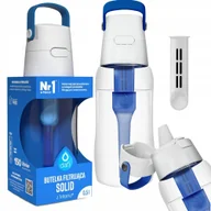 Butelki filtrujące - Dafi bidon butelka filtrująca SOLID 0,5L Niebieska - miniaturka - grafika 1