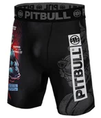 Spodenki męskie - Spodenki kompresyjne PIT BULL MASTERS OF MMA HILLTOP czarne-XXL - miniaturka - grafika 1