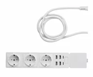 Systemy inteligentnych domów - Edimax Edimax HOME SMART WiFi POWER STRIP (3 EU type AC outputs + 4 USB outputs) SP-1123WT - miniaturka - grafika 1