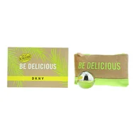 Zestawy perfum damskich - DKNY Be Delicious  zestaw - woda perfumowana  30 ml + kosmetyczka - miniaturka - grafika 1