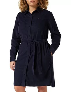 Sukienki - Lee Damska sukienka z koszulką, Niebieski (Midnight Navy Ma), S - grafika 1