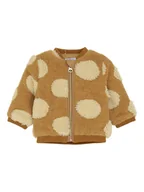 Bluzy i sweterki niemowlęce - Noppies Kurtka polarowa w kolorze jasnobrązowo-beżowym - miniaturka - grafika 1
