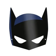 Dodatki do strojów karnawałowych - Amscan, Maski Batman papierowe, 8 szt. - miniaturka - grafika 1