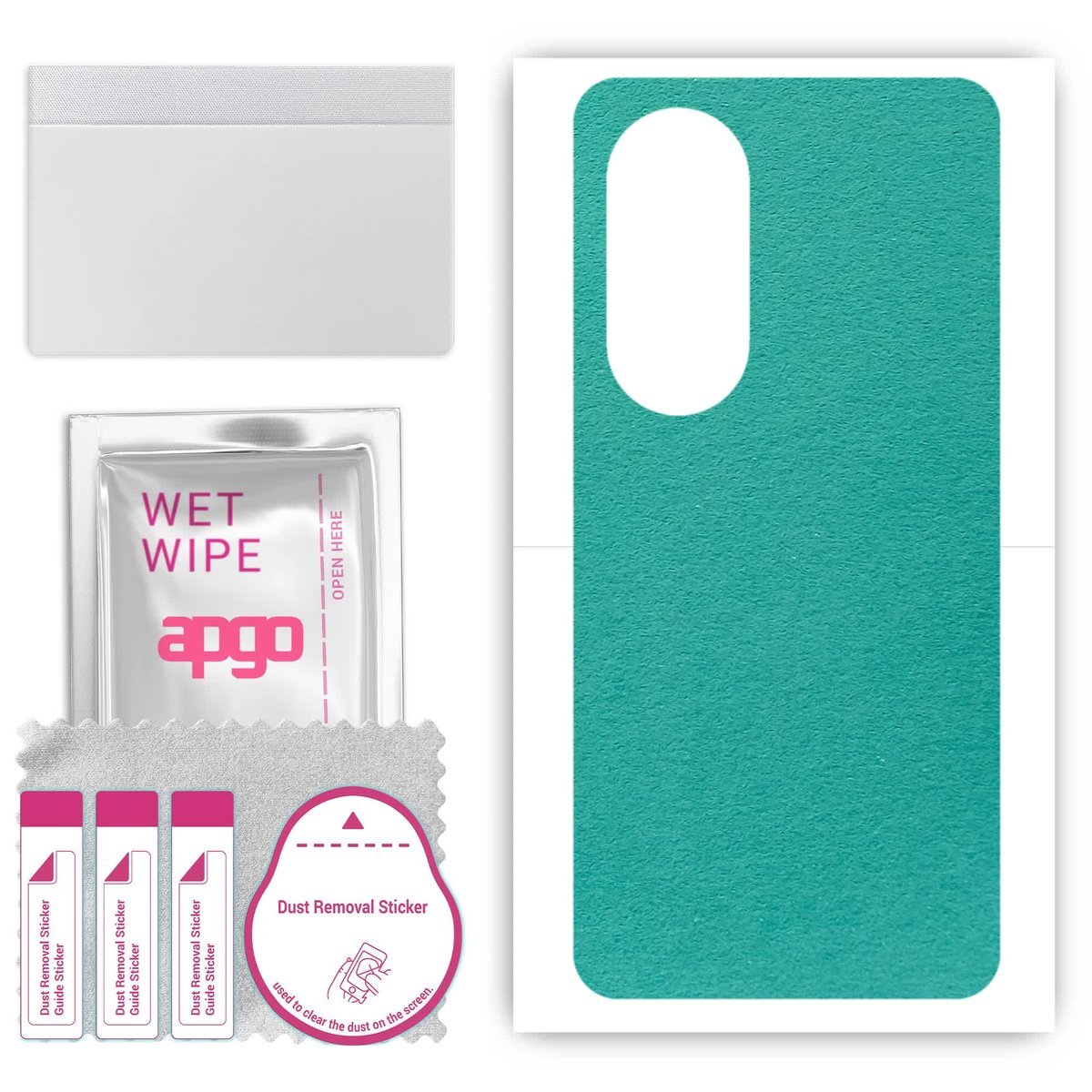 Folia naklejka skórka strukturalna na TYŁ Zamsz do Oppo Reno K12x 5G - Zamsz Miętowy - apgo SKINS