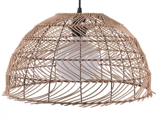 Beliani Lampa wisząca jasnobrązowa SELENGE - Lampy sufitowe - miniaturka - grafika 1