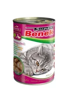 Mokra karma dla kotów - Super Benek Chunks indyk z kaczką 415g ZH_04857 - miniaturka - grafika 1