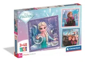 Puzzle - Clementoni, puzzle 3x48 super kolor frozen 25021 - miniaturka - grafika 1