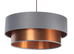 Miedziano-szara lampa wisząca nad stół - S418 Titus - Lampy stojące - miniaturka - grafika 1