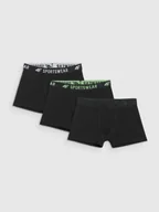 Majtki dla dzieci - 4F Bielizna bokserki (3-pack) chłopięce - czarne 158/164 (12-14 lat) - miniaturka - grafika 1