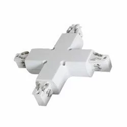 LEDart V-TAC Szynoprzewodu X Krzyżowy Track Light 3 fazowy Biały V-TAC SKU 3527 - Wyłączniki światła i elektryczne - miniaturka - grafika 1