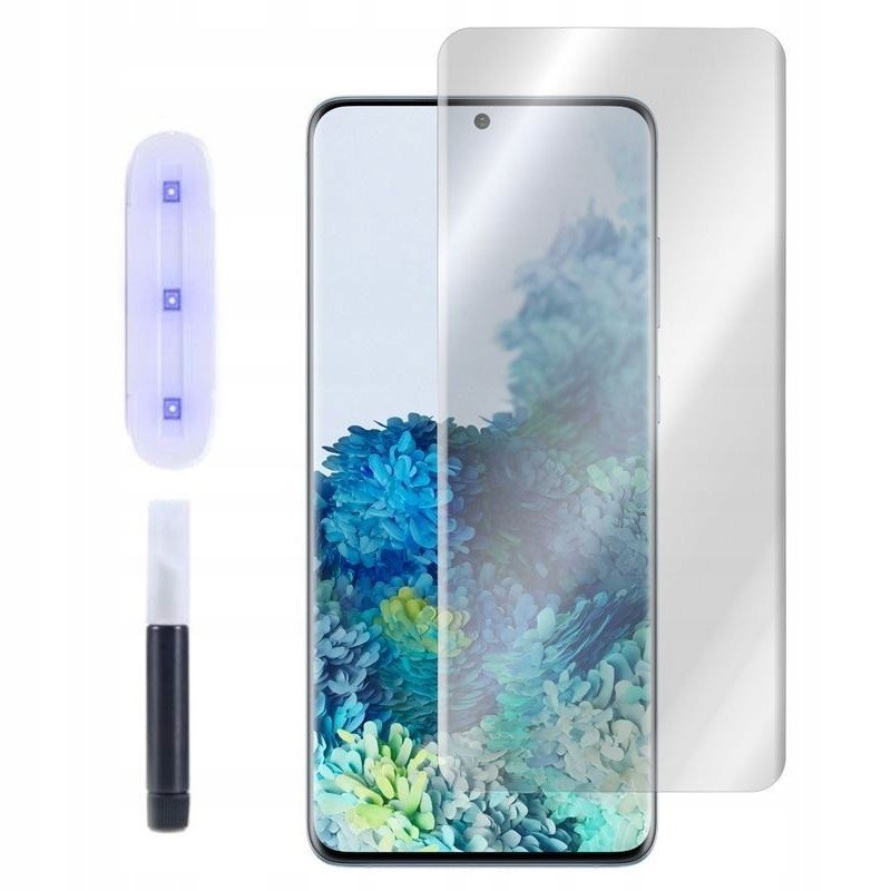 9H Szkło Do Samsung S20+ G985 Uv + Lampa Bezbarwne Szkiełko Ochronne Szybka Hartowana Na Ekran