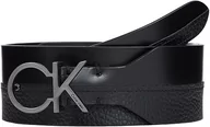 Paski - Calvin Klein Damski pasek biodrowy RE-Lock Mix 50 mm, czarny Ck, 80, Ck czarny - miniaturka - grafika 1