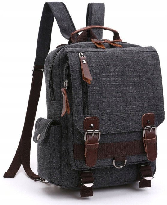 Plecak Szkolny Na Uczelnię Podróżny Turystyczny Elegancki Vintage 2w1