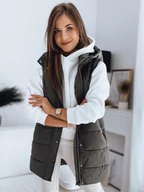 Kamizelki damskie - Kamizelka damska pikowana TOLIS zielona Dstreet TY3299-XL - miniaturka - grafika 1