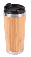 Kubki termiczne - Podróżny kubek termiczny TAKE BAMBOO, brązowy, czarny, srebrny - miniaturka - grafika 1
