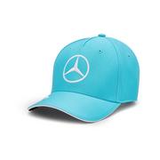 Czapki dla dzieci - Czapka baseballowa dziecięca niebieska Russell Team Mercedes AMG F1 2024 - miniaturka - grafika 1