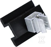 Akcesoria do kolektorów i fotowoltaiki - Baks Pośredni uchwyt panelu KLICK PUFKL czarny, RAL 2/9005 - miniaturka - grafika 1