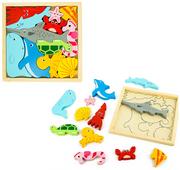 Układanki dla dzieci - puzzle drewniane zwierzęta - miniaturka - grafika 1