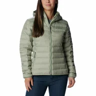 Kurtki damskie - Damska kurtka puchowa Columbia Lake 22 II Down Hooded Jacket safari - S - miniaturka - grafika 1