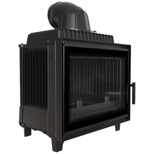 Kratki Kominek powietrzny żeliwny FRANEK 12 kW DECO - Kominki wolnostojące - miniaturka - grafika 1