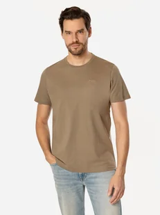 T-shirt męski basic bawełniany Lee Cooper Obutch-875 L Brązowy (5905991736370). T-shirty męskie - Koszulki męskie - miniaturka - grafika 1