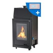 Wkłady kominkowe - HS FLAMINGO wkład kominkowy AQUAFLAM 12 EQUAL z wymiennikiem ciepła i automatyczną kontrolą spalania - miniaturka - grafika 1