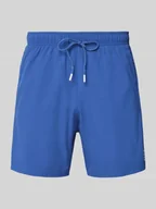 Kąpielówki męskie - Spodenki kąpielowe o kroju relaxed fit z nadrukiem z logo model ‘Iconic’ - miniaturka - grafika 1