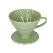 Zaparzacze i kawiarki - Ceramiczny Drip Hario V60-02 - Zielony - miniaturka - grafika 1