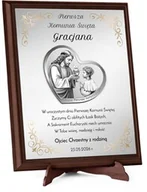 Pamiątka Pierwszej Komunii Świętej - Obrazek z życzeniami i dedykacją na Komunię dla chłopca - miniaturka - grafika 1