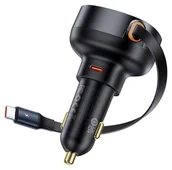 Ładowarki do telefonów - Baseus Enjoyment Pro z kablem USB-C, 60W (czarna) - miniaturka - grafika 1